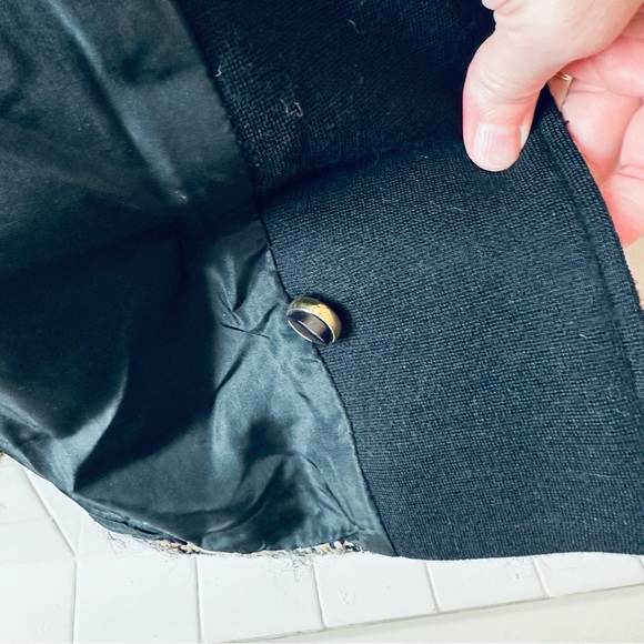 Jaeger London Vintage Tweed Wool Jacket Suit Set Sz 10 Cream Black Tan - Picture 10 of 16